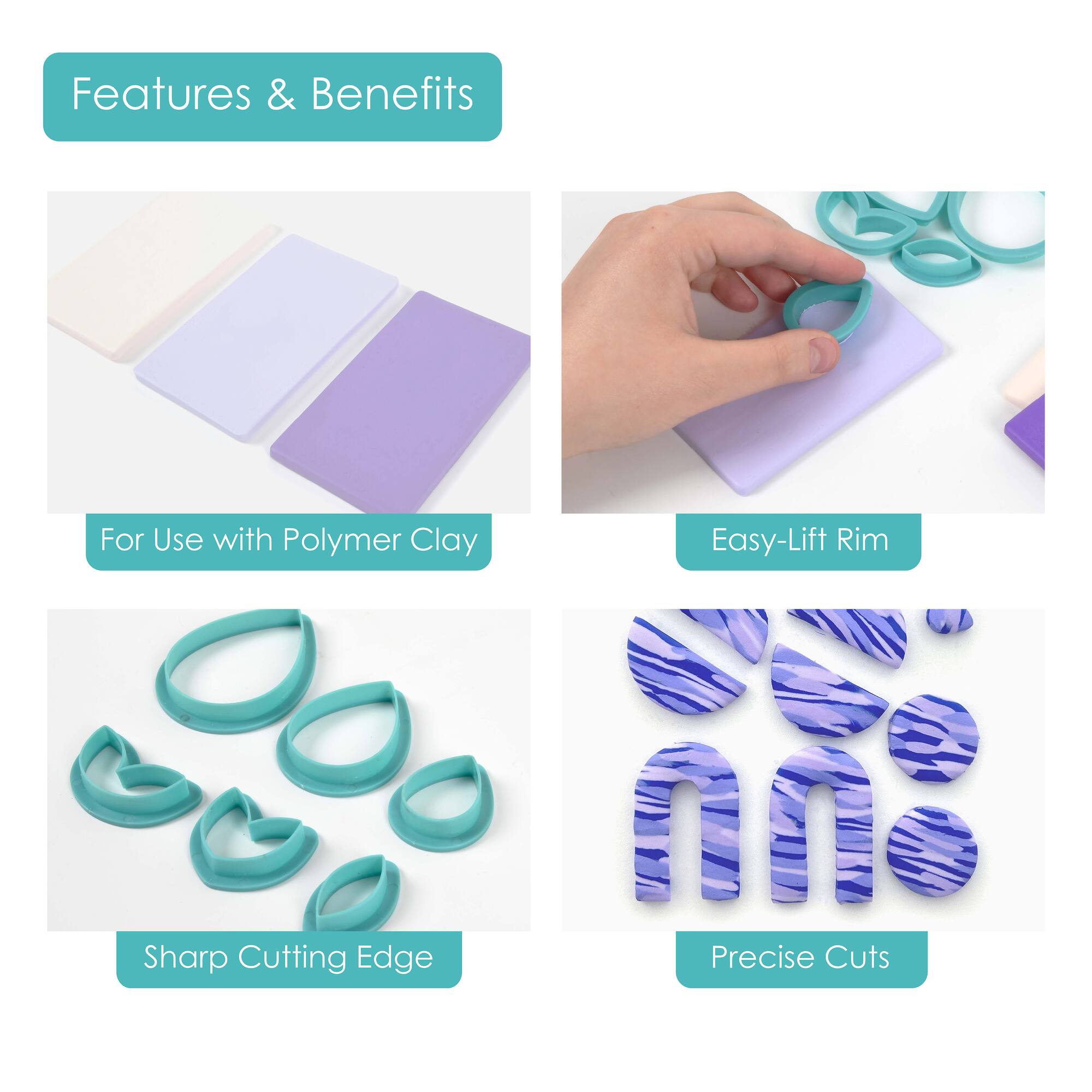 Mini & Memphis Clay Cutter Set by Craft Smart™